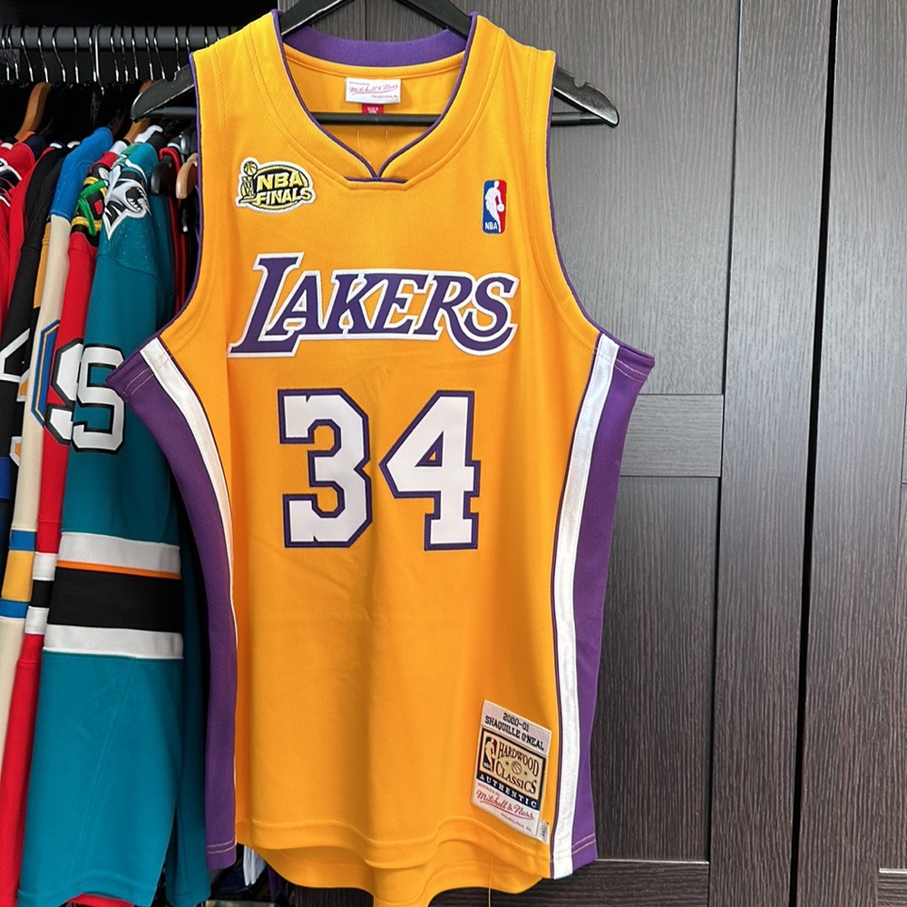 Shaquille O'Neal Los Angeles Lakers Mitchell & Ness NBA Finals Authentic Jersey